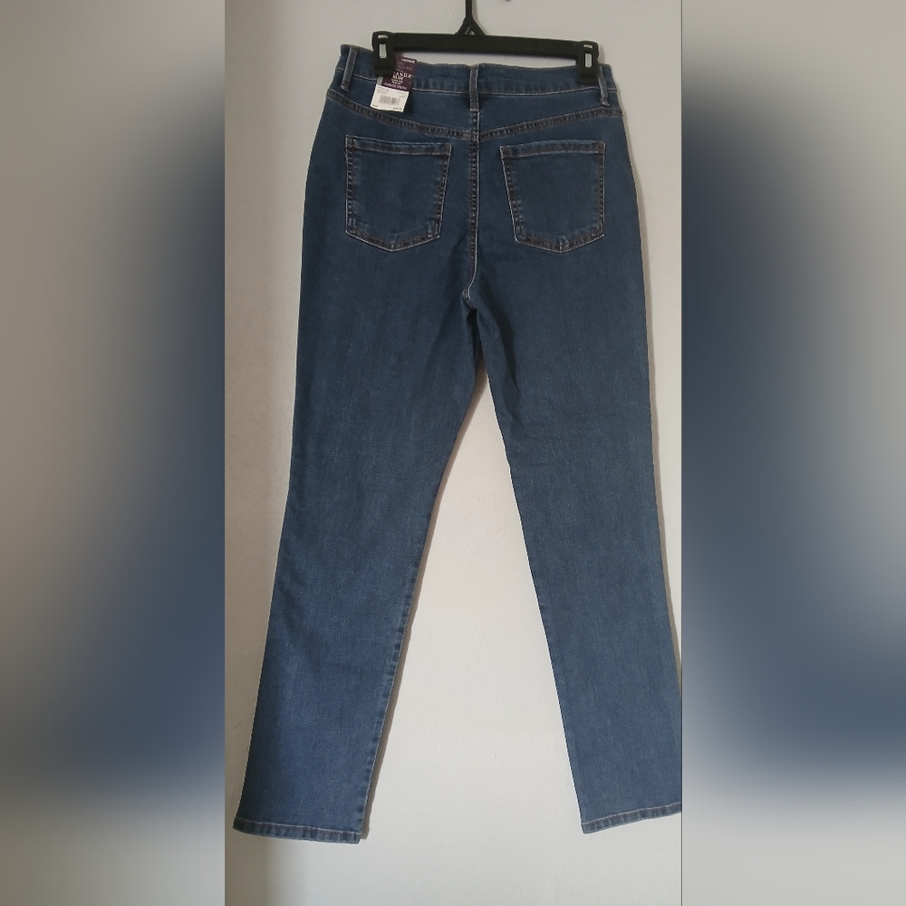 Gloria Vanderbilt Blue Slim leg Jeans with Silver Accents - Picture 3 of 5